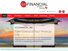 Tablet Screenshot of icsfinancial.com